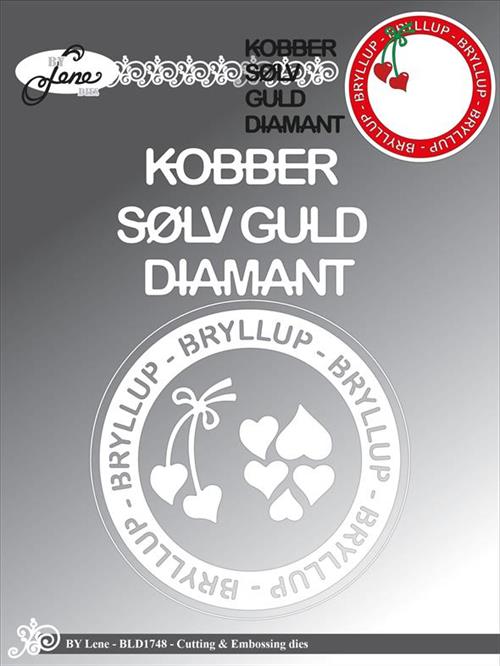 By Lene Dies Bryllups ramme 11,3x11,3cm